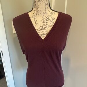 Athleta Plum/Maroon Sleeveless Knit Top